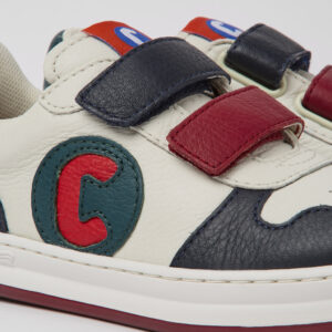 Runner White, blue and red sneakers