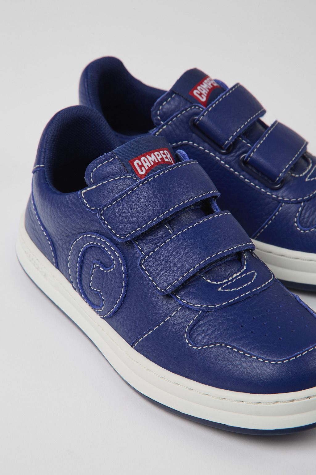 Runner Blue leather sneakers