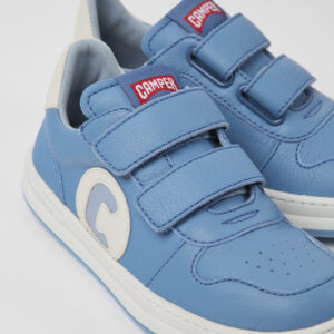 Runner Blue leather sneakers for kids