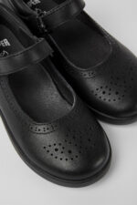 Spiral Comet Black leather shoes