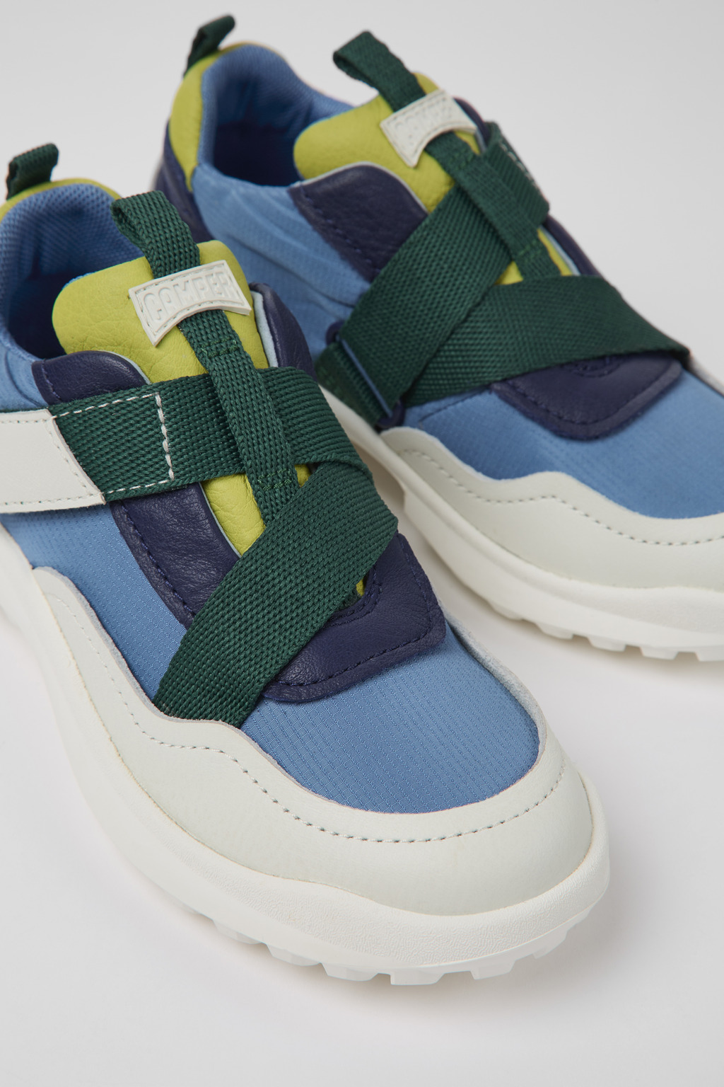 CRCLR Multicolored leather and textile sneakers for kids