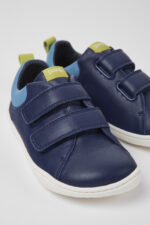 Peu Blue leather shoes for kids