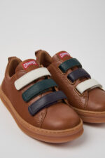 Twins Multicolor leather sneakers for kids
