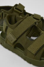 Oruga Green Textile 2-Strap Sandal