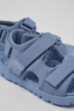 Oruga Blue Textile 2-Strap Sandal