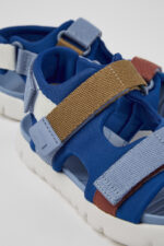 Twins Multicolored Textile 2-Strap Sandal