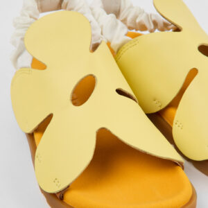 Brutus Sandal Yellow and brown leather sandals for kids