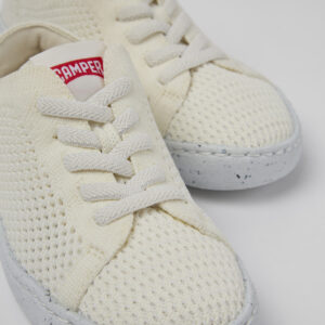 Peu Touring White textile shoes for kids
