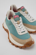 Drift Trail Multicolor Recycled PET and Nubuck Sneakers for Kids.