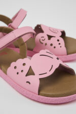 Twins Pink Leather Sandal