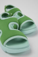 Oruga Green Textile Sandal