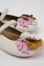 Twins White Leather Mary Jane