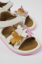 Twins White Leather Sandal
