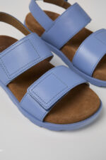 Brutus Sandal Blue Leather 2-Strap Sandal