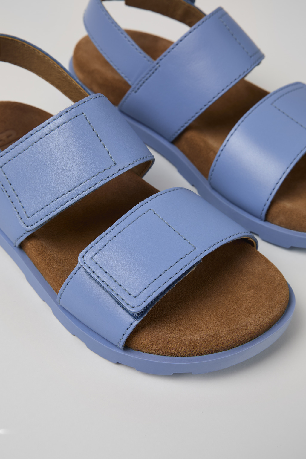Brutus Sandal Blue Leather 2-Strap Sandal