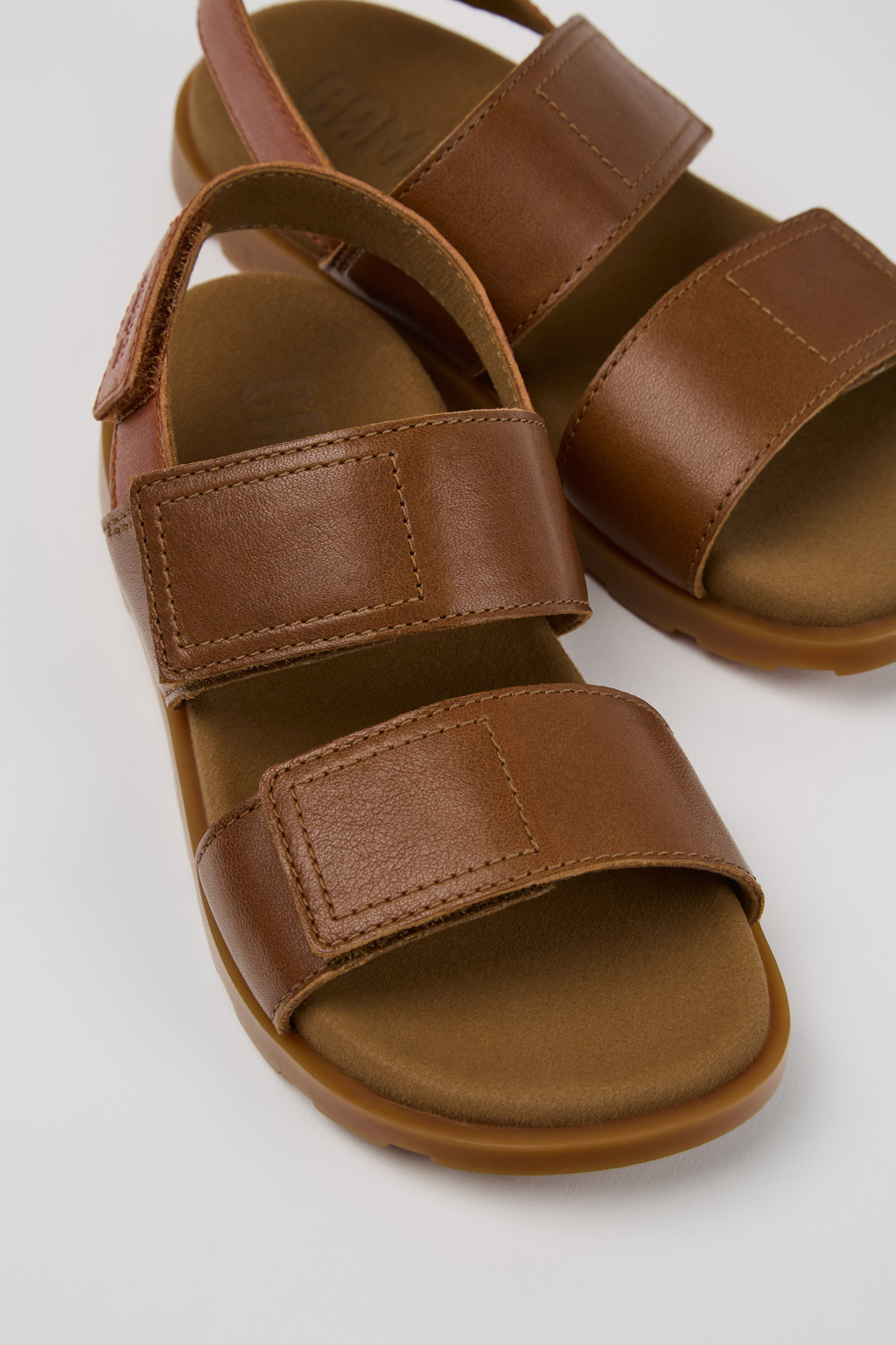 Brutus Sandal Brown Leather Sandal for Kids.
