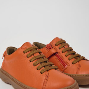 Kiddo Orange leather shoes for kids