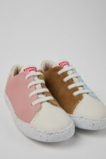 Twins Multicolor leather and nubuck sneakers for kids