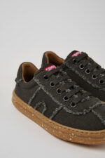 Runner Gray Recycled Cotton Sneakers for Kids.