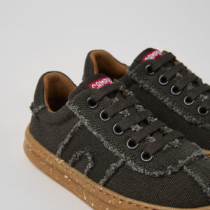 Runner Gray Recycled Cotton Sneakers for Kids.