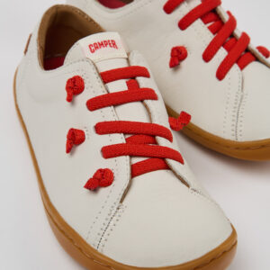 Twins White Leather Kids' Shoes for Children.