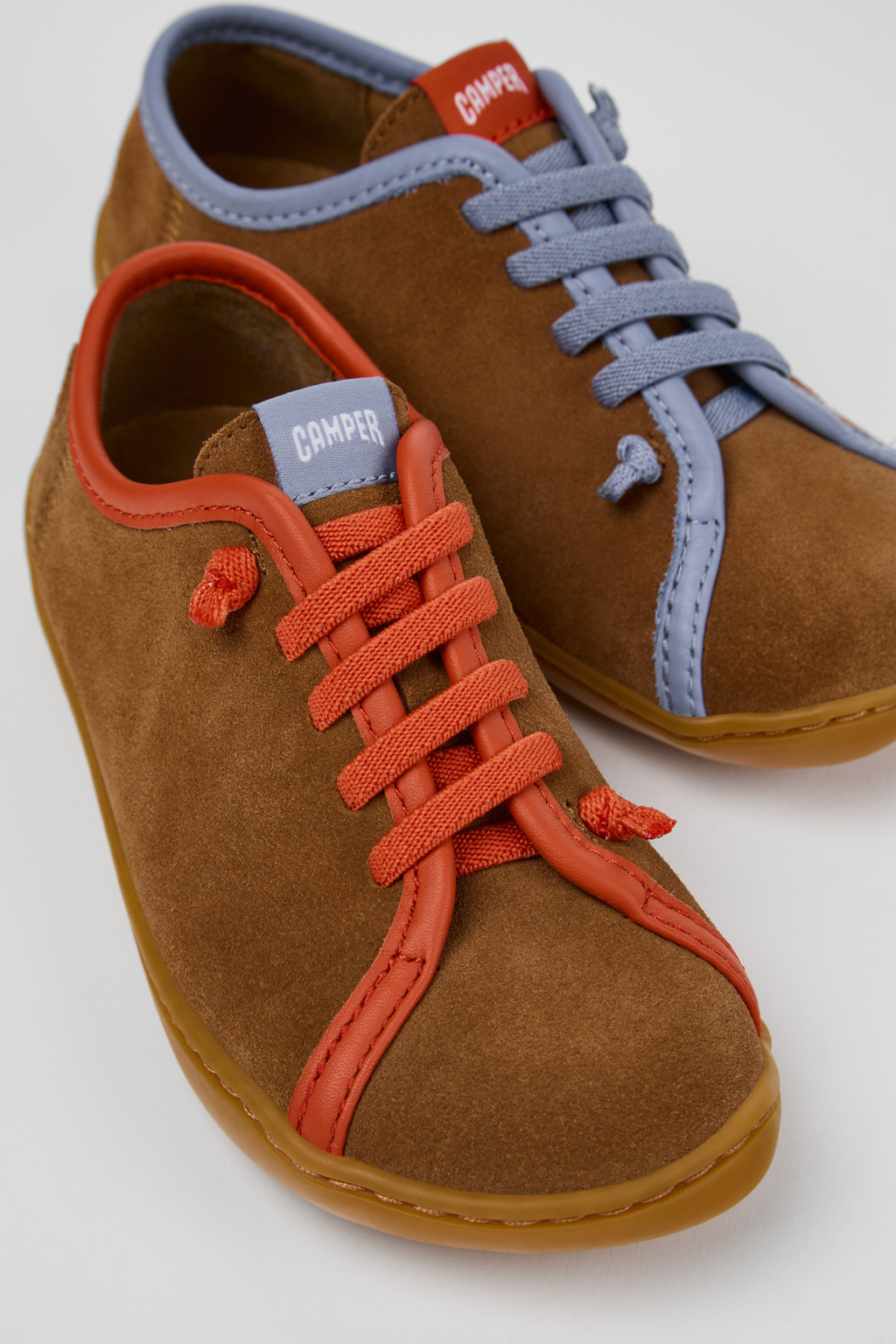 Twins Multicolor Nubuck and Leather Shoes for Kids.