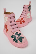 Twins Multicolor Leather Ankle Boots for Kids.