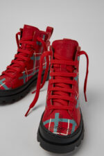 Brutus Multicolor lace up leather boots