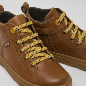 Kiddo Brown leather ankle boots