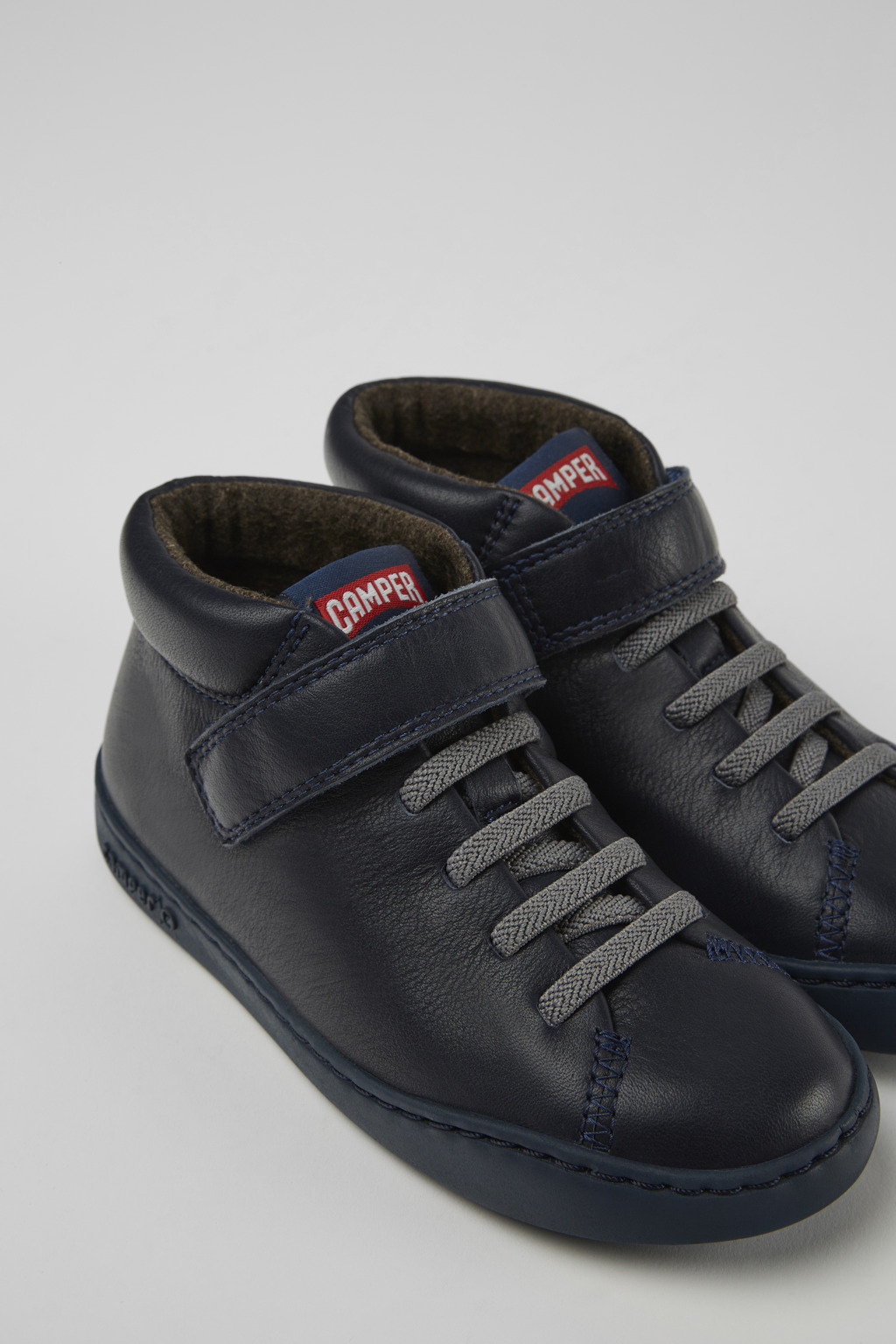 Peu Touring Dark blue leather sneakers