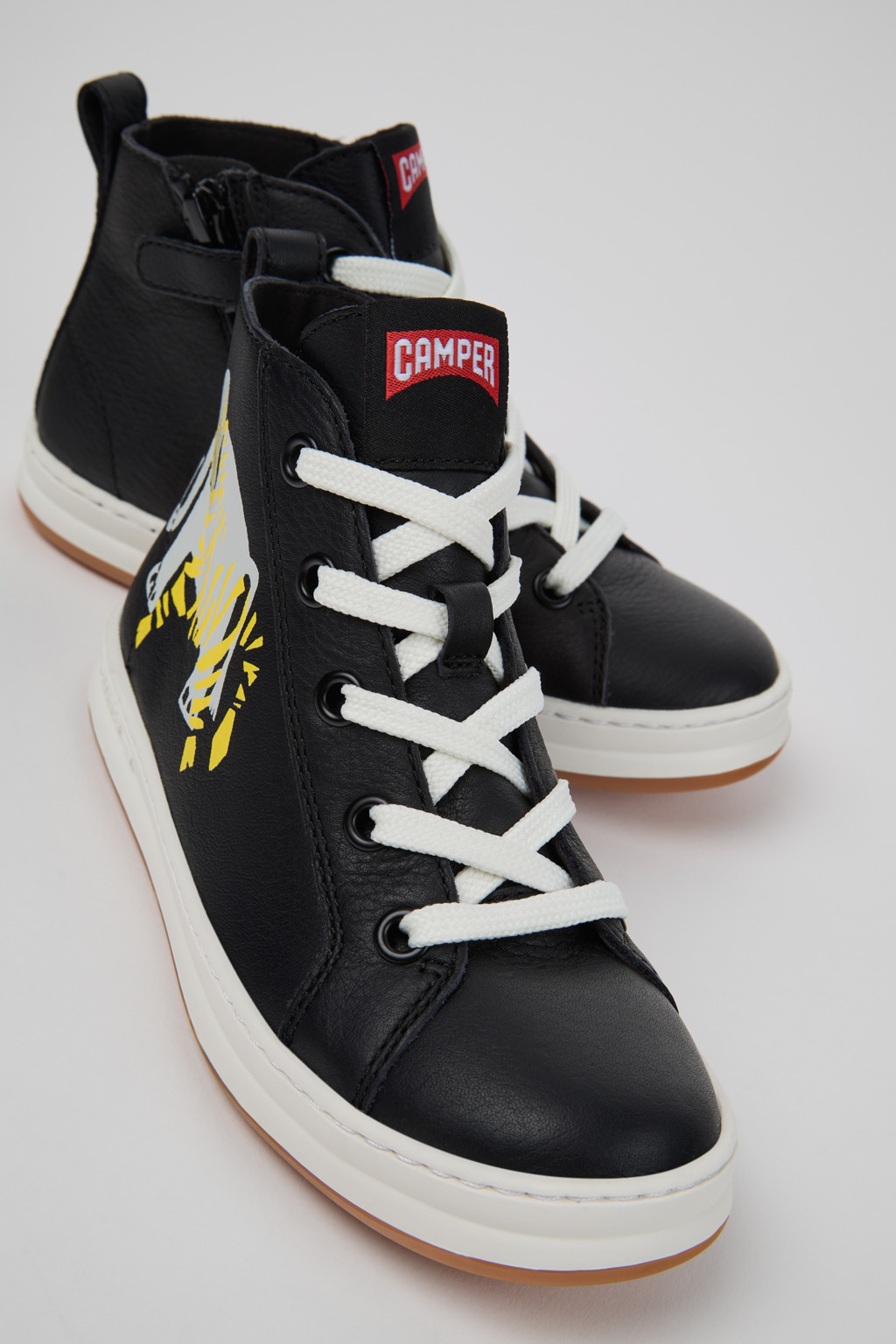 Twins Multicolor Leather Sneaker Booties for Kids.