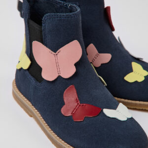 Twins Multicolored nubuck and leather zip-up boots