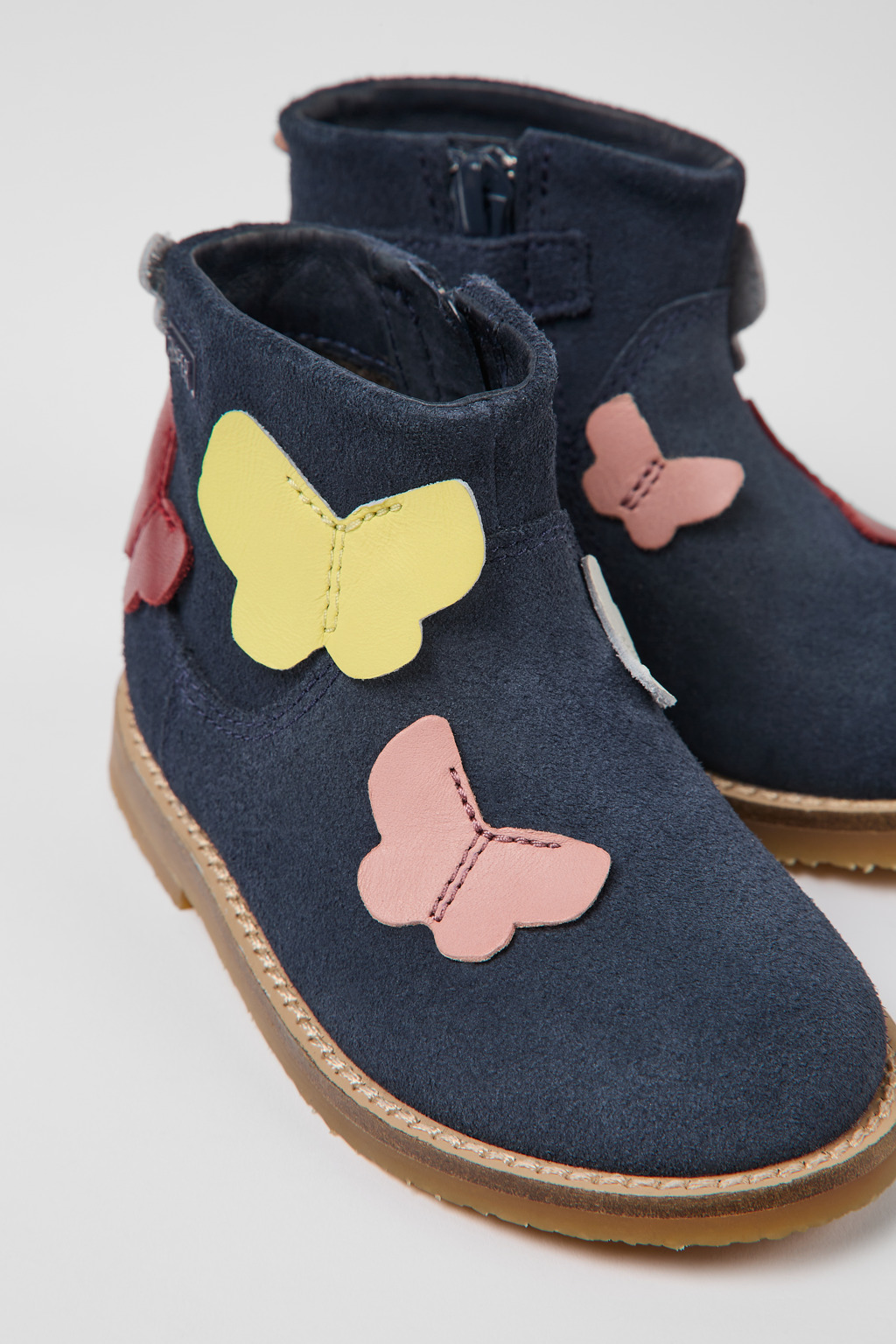 Twins Multi-colored nubuck and leather boots