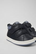 Runner Blue and gray leather sneakers for kids