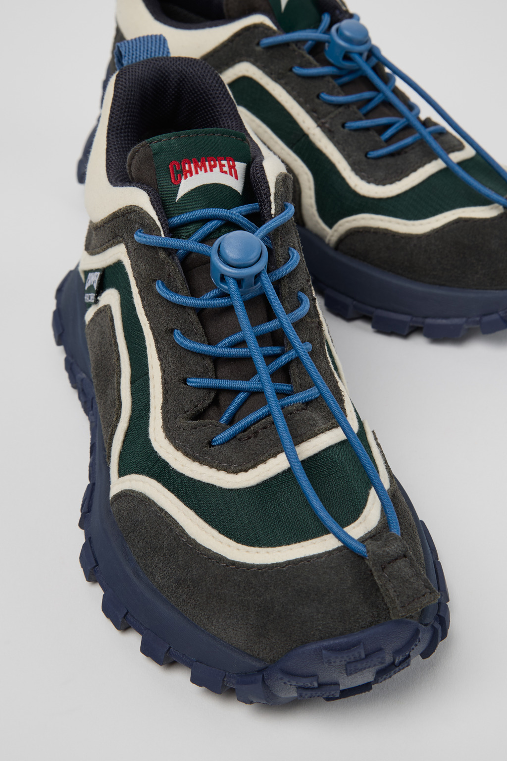 Drift Trail Multicolor Textile and Nubuck Sneaker Booties for Kids.