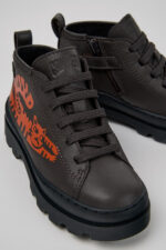 Brutus Multicolor Leather Ankle Boots for Kids.