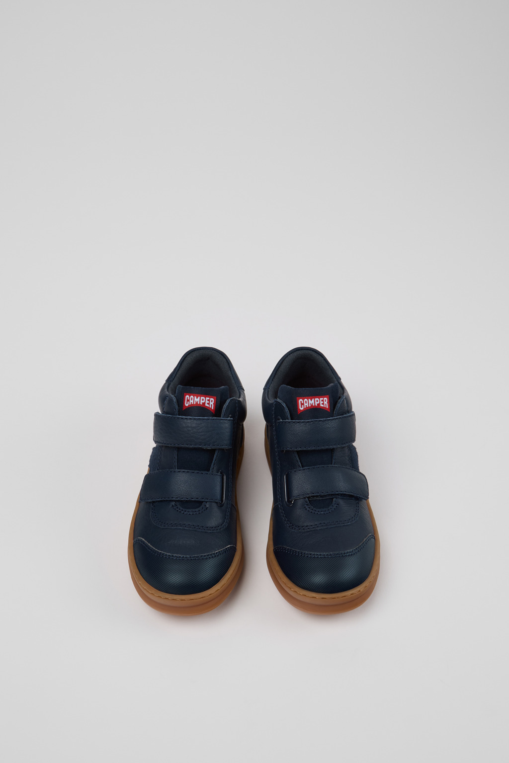 Runner Blue Leather Sneaker Booties for Kids. - Image 4