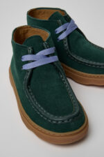Kiddo Gray Nubuck and Leather Ankle Boots for Kids.
