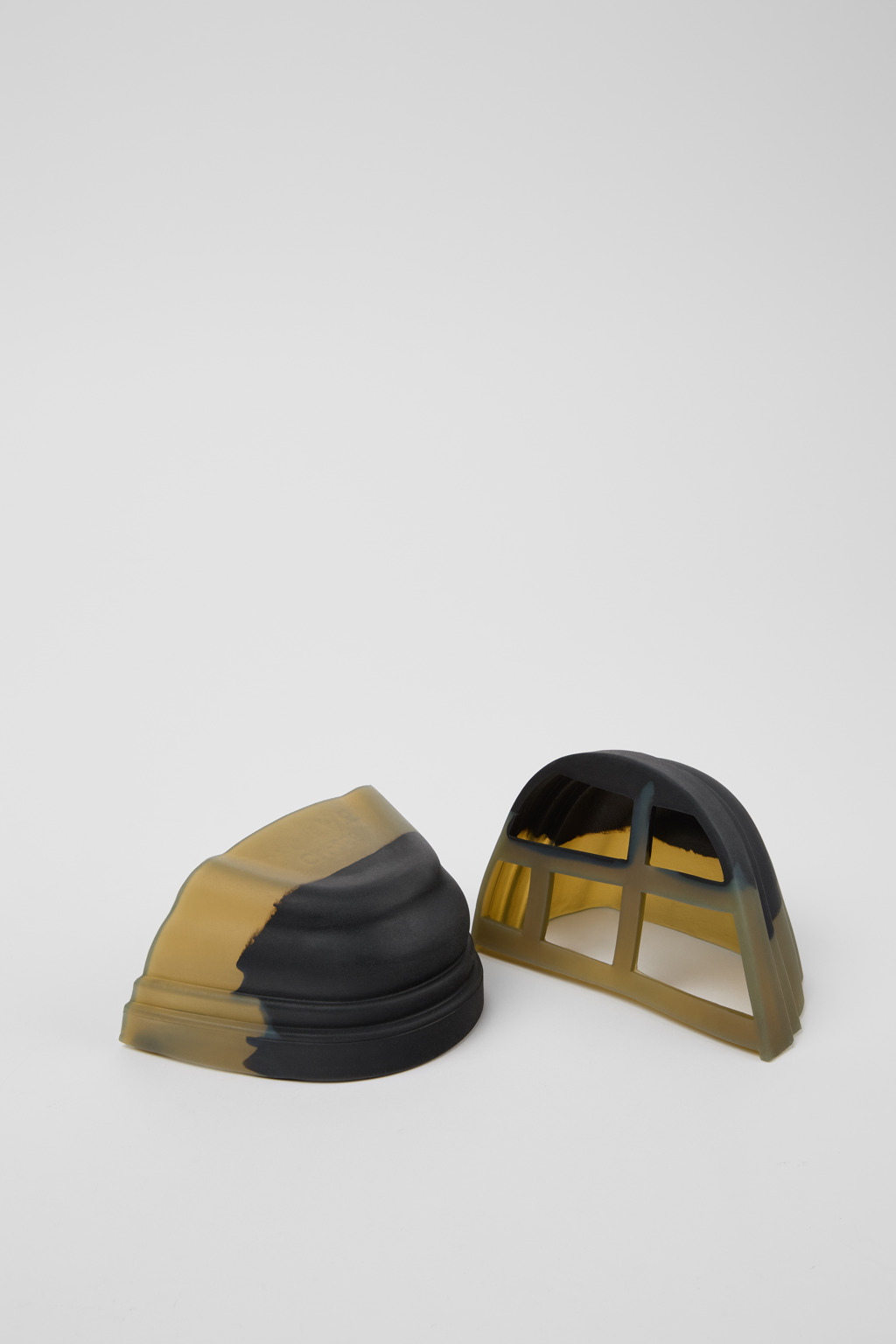 Junction Toe Caps Black, green rubber toe caps